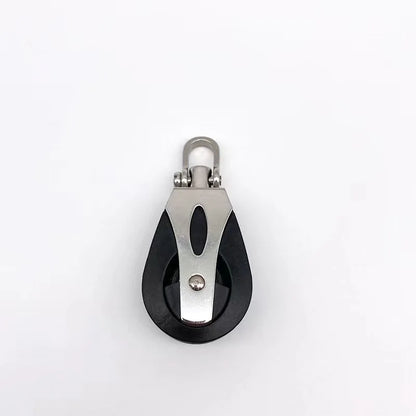316 Stainless Swivel Nylon Pulley Block 1500 Lbs Sailing Boat Loading Single Kayak Pulley Block Lifting Swivel Bearing Sheave