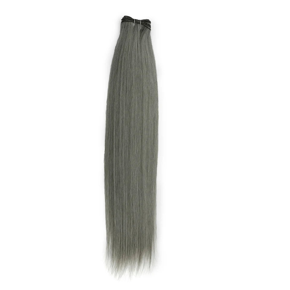 Bone Straight Hair Bundles Salon Natural Hair Extensions Fake Fibers Super Long Synthetic Yaki Straight Hair Weaving Full to End