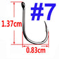 100/50/25 pcs Iseama Carp Fishing Hook Offset Circle Hook Single Fly Fishing Jig Hook Barbed sea Fishhook Tackle Accessories