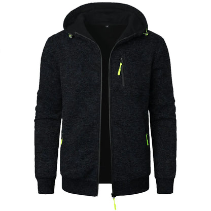 New Men's Sports Fitness Casual Sweatshirt Cardigan Hooded Jackets Cardigan Hooded Sweatshirts Baseball Jacket