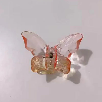 Cute Transparent Hair Claw Clips Barrettes Mini Butterfly Hair Clips for Women Non-slip Girls Headband Hair Accessories
