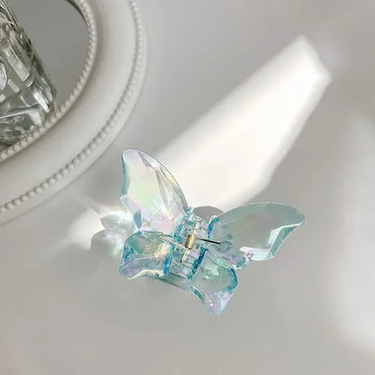 Cute Transparent Hair Claw Clips Barrettes Mini Butterfly Hair Clips for Women Non-slip Girls Headband Hair Accessories