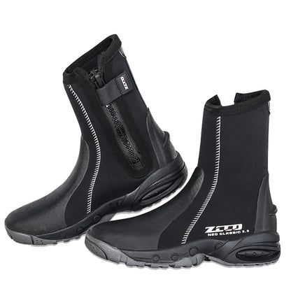 5mm Neoprene Dive Boots Wetsuit Side Zipper Men Women Snorkeling Scuba Diving Shoes Boots Water Sports Accessories