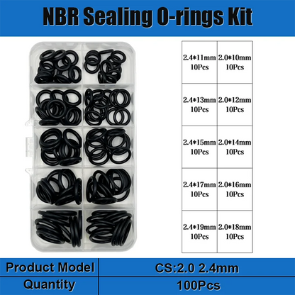 Rubber O Ring Sealing Washer Plumbing Gasket Oil Resistant Oring Automobile Plumbing Faucet Water Repair Black NBR Seal O-Ring