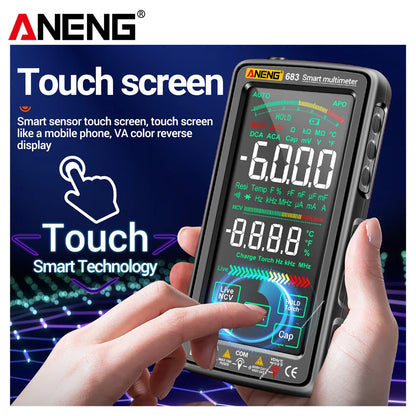 ANENG 683 6000 Counts Multimetro  Smart Multimeter High-end Touch  Test Rechargeable Multitester AC/DC Voltage Tester Current To