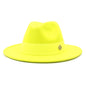 Fedora Hats for Women Flat Top Fashion Elegant Bowler Dress Caps Panama Church Wedding Ribbon Band Hat Men Felt Jazz Hat