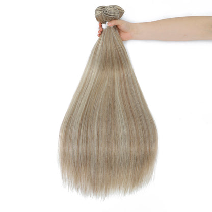 Bone Straight Hair Bundles Salon Natural Hair Extensions Fake Fibers Super Long Synthetic Yaki Straight Hair Weaving Full to End