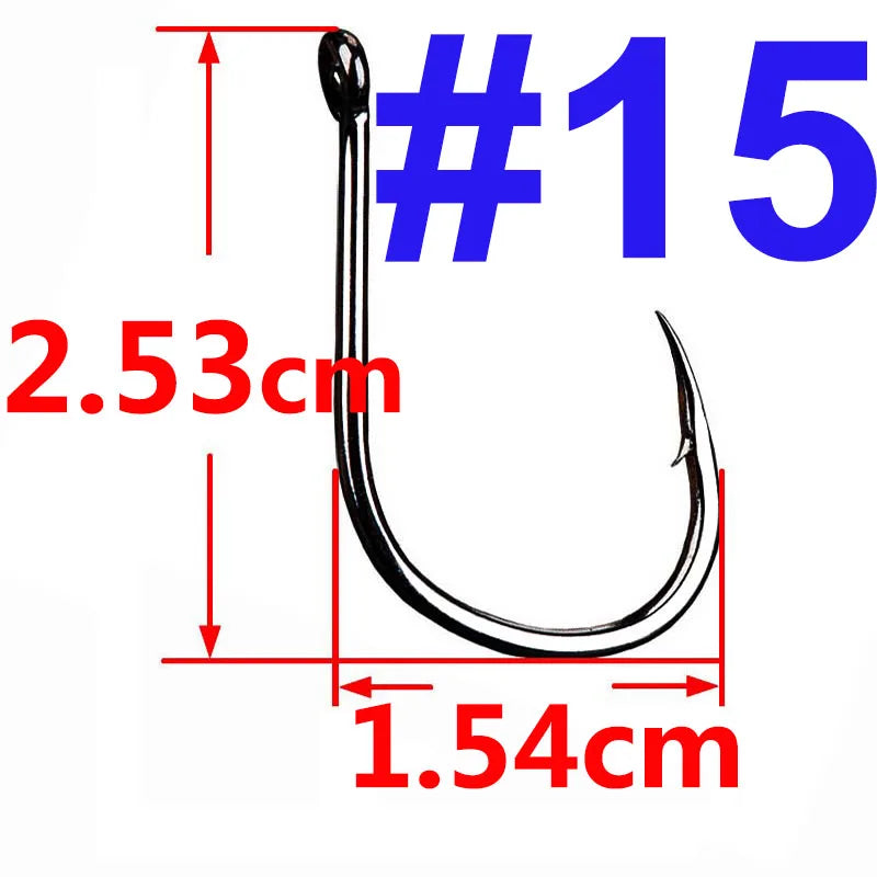 100/50/25 pcs Iseama Carp Fishing Hook Offset Circle Hook Single Fly Fishing Jig Hook Barbed sea Fishhook Tackle Accessories