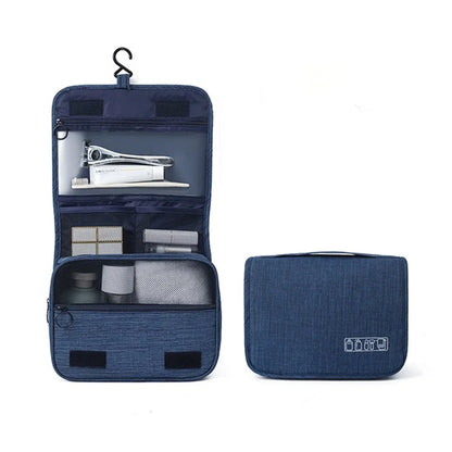 Portable Toiletry Washbag with Hanging Hook Waterproof Women Bathroom Cosmetic Storage Bag Large Capacity Travel Men Makeup Case