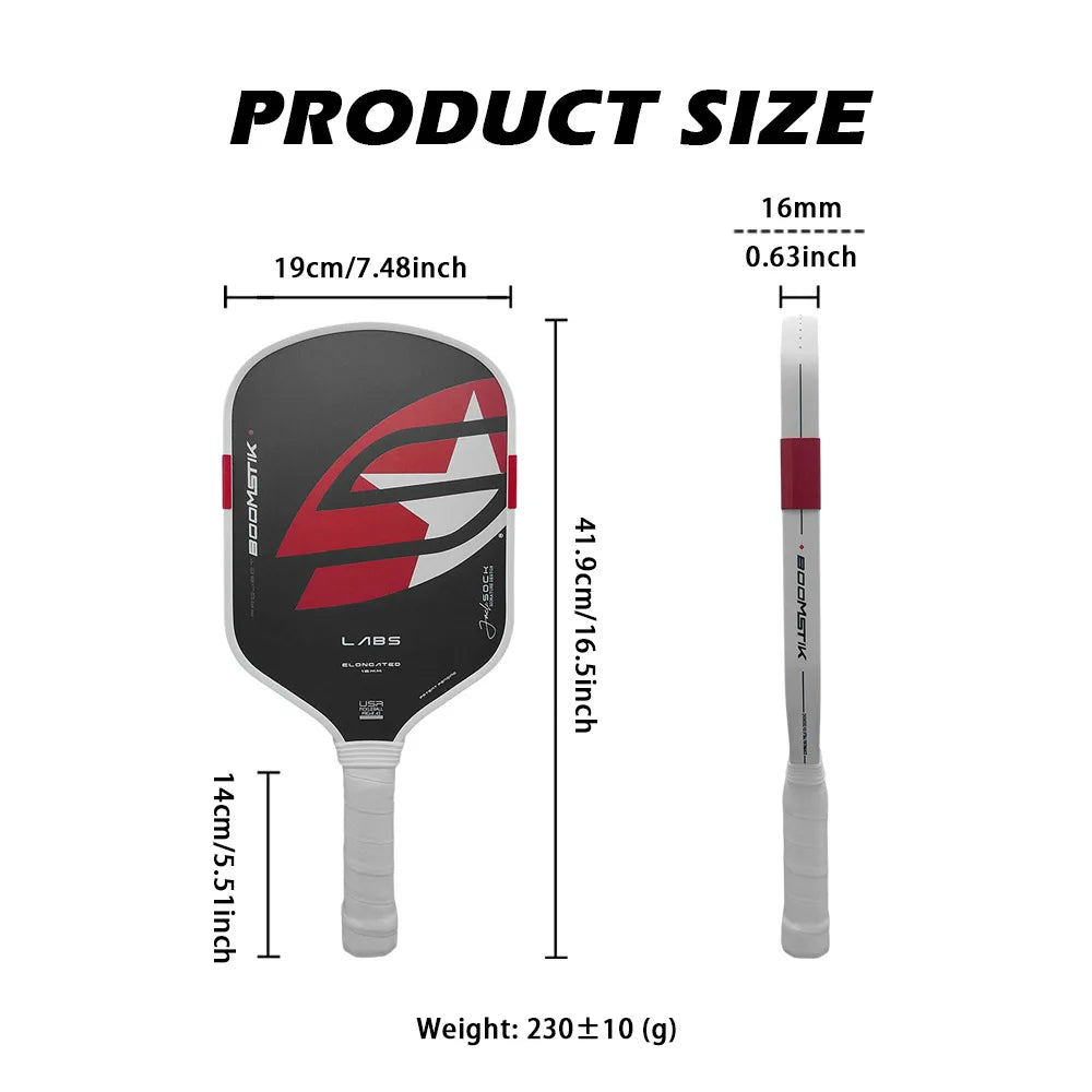 WNONSO Professional Carbon Fiber Pickleball Racket Thermoformed 16mm EPP Foam Core boomstick Pickleball Paddle Meets USAPA Specs