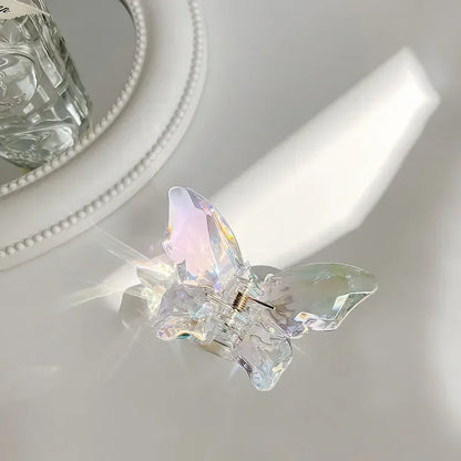 Cute Transparent Hair Claw Clips Barrettes Mini Butterfly Hair Clips for Women Non-slip Girls Headband Hair Accessories