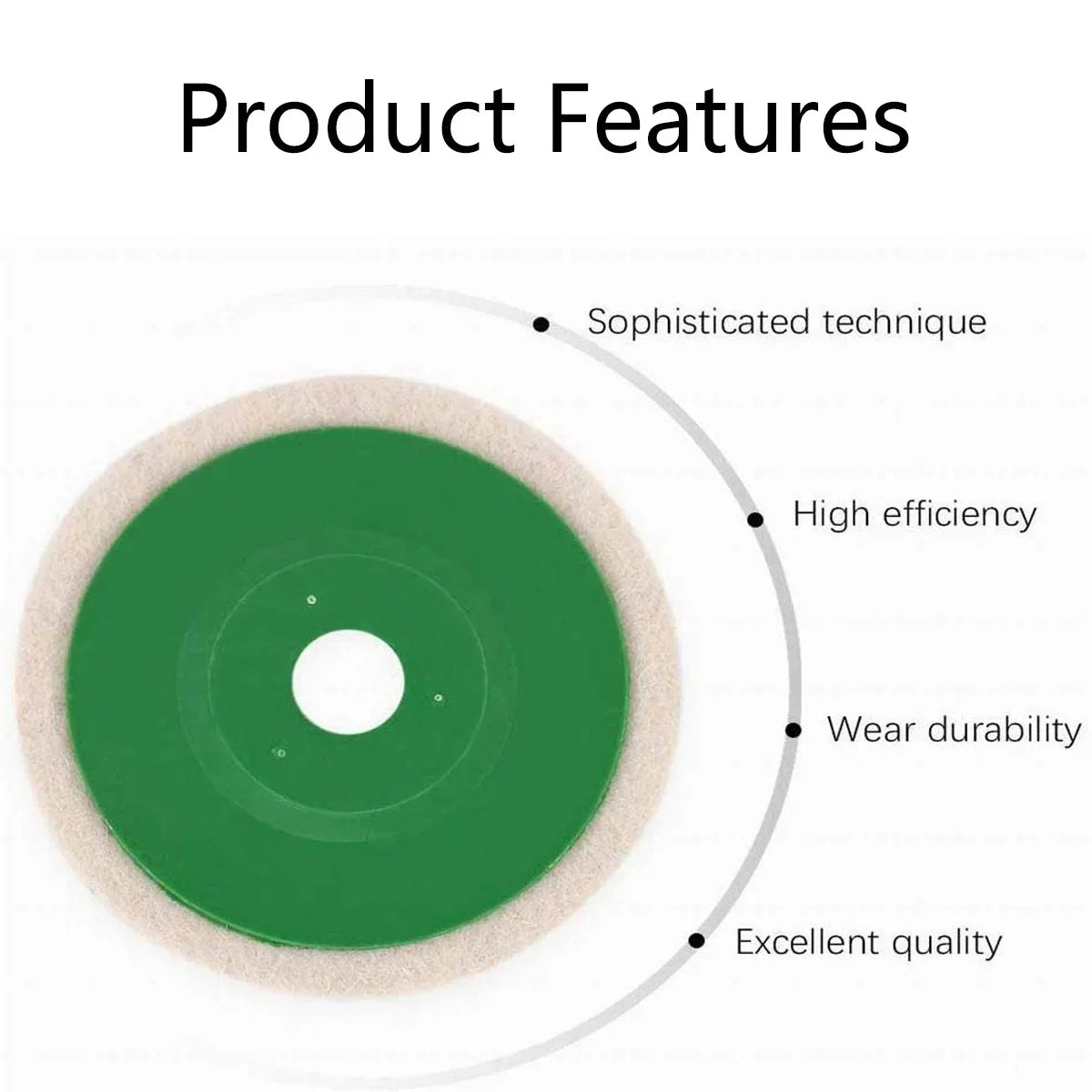 5/10Polishing Wheels Polishing Pad Grinding Disc Angle Grinder Accessories Angle Grinder WheelFelt Polishing Disc Polisherwheel