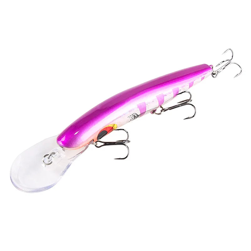 1Pcs Big Minnow Fishing Lures 16.2cm23g Bending Wobblers Trolling Crankbaits Artificial Bait Pike Carp Bass Pesca Tackle