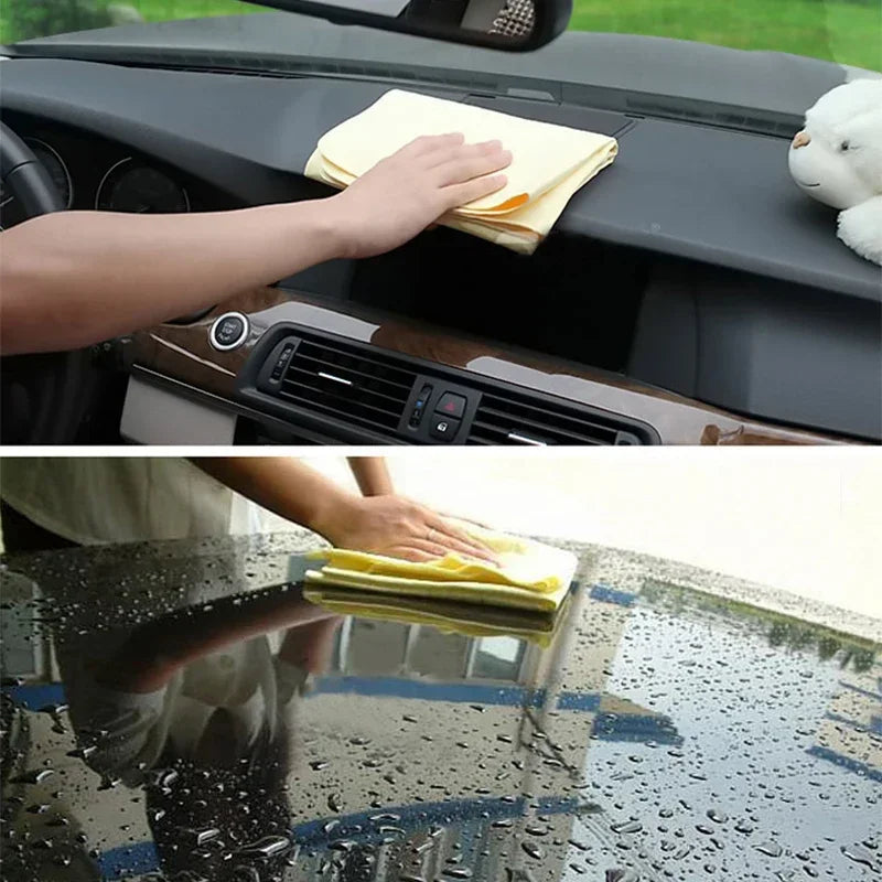 Super Absorbent Car Wash Towel Auto Care Suede Chamois Towels Car Cleaning Towel Wash Cloth Car Cleaning Tools Auto Accessories