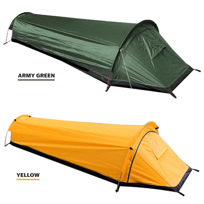 Backpacking Tent Outdoor Hiking Camping Sleeping Bag Tent Waterproof Lightweight Single Person Tent