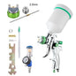 HVLP Professional Spray Gun 1.4/1.7/2.0/2.5mm Steel Nozzle Gravity Spray Gun Portable Car Paint Spray Gun DIY Spray Paint Kit