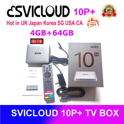 [Genuine]Svicloud 10P+ xiaoyun from 9P android tv box 2025 In Singapore Japan Europe Korea USA Canada UK Thailand Poland Swither