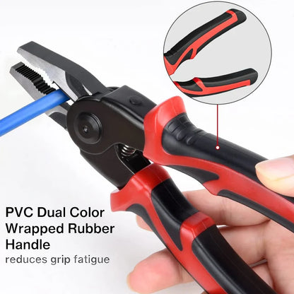 5 IN 1 Multifunctional Pliers Set Quick Change Pliers Head with Wire Pliers Scissors Cable Cutter Wire Stripper Crimping Pliers