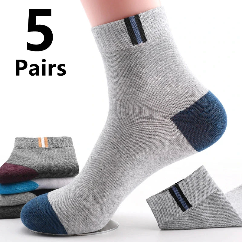 10pairs Men's Fashion Cotton Breathable Comfortable Ankle Socks, Men's Summer Socks