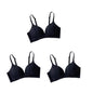 3Pcs/Set Seamless Bras For Women Non-wire Glossy Underwear Push Up Bra Without Steel Ring 3/4 Cup Female Comfort Lingerie