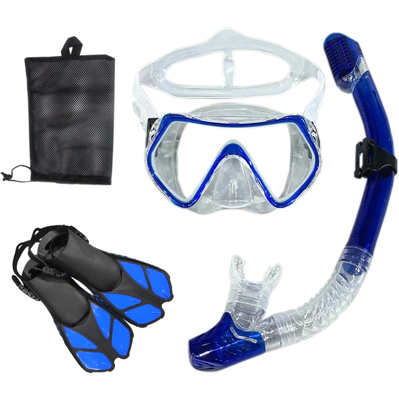 Snorkel Diving Mask  and  Goggles Diving Swimming Tube Set  Adult Unisex