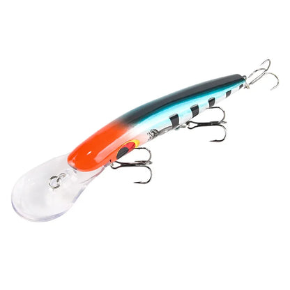 1Pcs Big Minnow Fishing Lures 16.2cm23g Bending Wobblers Trolling Crankbaits Artificial Bait Pike Carp Bass Pesca Tackle