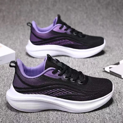 2024 Spring New Ultra-light Running Shoes Sports Women's Shoes Mesh Non-slip Breathable Soft-soled Lightweight Casual Shoes