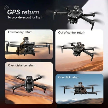 For Xiaomi V198GPS Drone ESC 8K Profesional HD Camera Brushless Obstacle Avoidance Aerial Optical Foldable Quadcopter Mini Dron