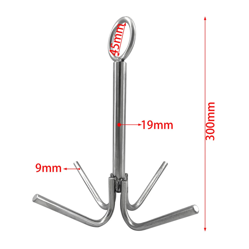 JayCreer 4-Claw Anchor For Boat,Marine