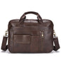 Men Genuine Leather Handbags Casual Leather Laptop Bags Male Business Travel Messenger Bags Men's Crossbody Shoulder Bag