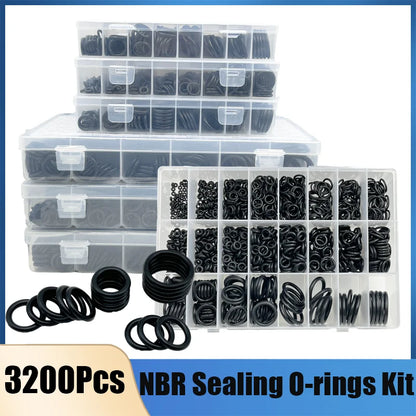 Rubber O Ring Sealing Washer Plumbing Gasket Oil Resistant Oring Automobile Plumbing Faucet Water Repair Black NBR Seal O-Ring