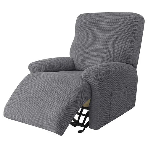 Recliner Sofa Cover Lazy Chair Solid Color Cushion Cover Sofa Cover 1/2/3/4 Seat Waterproof Leaf Texture Sofa