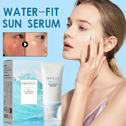 50+ Facial Sunscreen Centella Protector Solar Sunblock Skin Whitening Cream Korean Moisturizing Protector Care Body Sunscreen