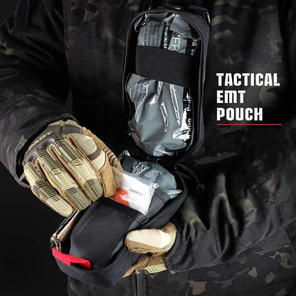 Tactical EMT First Aid Kit Pouch Bag With Tourniquet Scissors Bandage for Emergency IFAK Trauma Combat