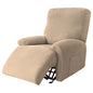 Recliner Sofa Cover Lazy Chair Solid Color Cushion Cover Sofa Cover 1/2/3/4 Seat Waterproof Leaf Texture Sofa