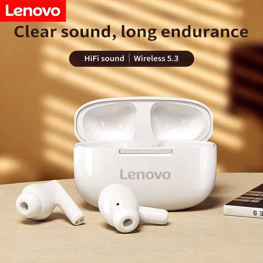 Original Lenovo Thinkplus  Wireless Earphones HD Stereo Earphones Waterproof Earplugs In Ear Earphones HD Microphone