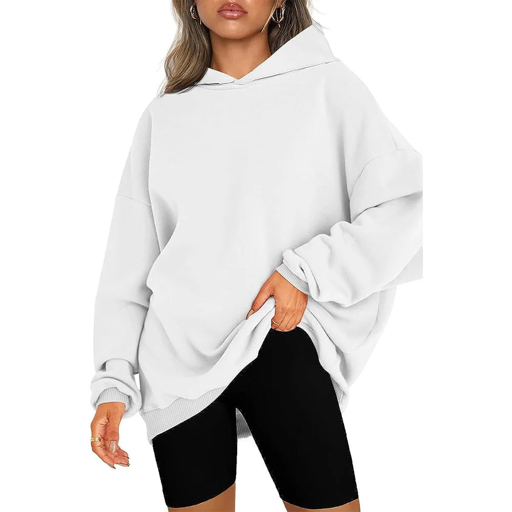 Hoodies for Women Oversized Hooded Sweatshirts Fleece Casual Long Sleeve Pullover Loose Lightweight Fall Clothes 2023