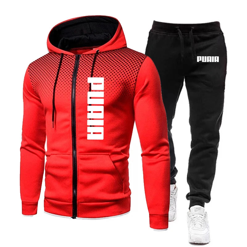 Hot Sales Hoodies Quality Men's Tracksuit Jogging Outdoor Daily Zipper Coat Top Autumn Winter Versatile Sweatpants Fashion Suit