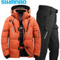 Thick waterproof jacket for autumn and winter, warm and cold resistant hiking suit, heat-resistant and wear-resistant fishing su