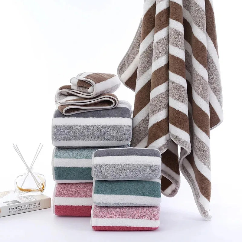 New soft absorbent home bath towels for men and women shower absorbent fast-drying thickened cotton comfortable bath towels