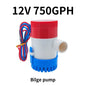 Bilge pump drain kit 12v 24V 750gph 1100GPH water pump used in boat seaplane motor homes houseboat water  submersible water pump