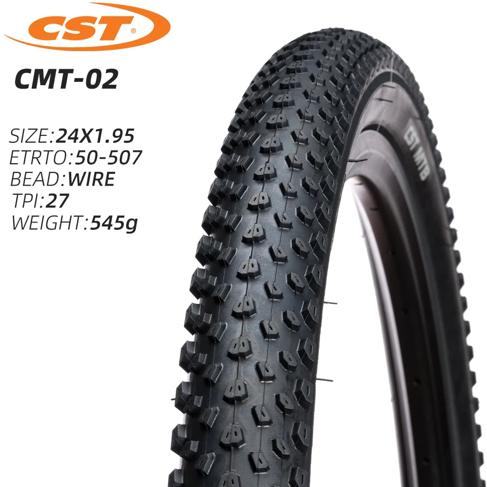 CST CMT-02 MOUNTAIN BICYCLE TIRE OF KID BIKE TYRE MTB 20 22 24 26 INCHES 20X1.95 22X1.95 24X1.95 26X1.95