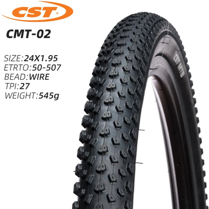 CST CMT-02 MOUNTAIN BICYCLE TIRE OF KID BIKE TYRE MTB 20 22 24 26 INCHES 20X1.95 22X1.95 24X1.95 26X1.95