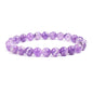 Natural Stone Beads Bracelet For Women Men Amethysts Crystal Quartzs Aquamarines Jades Jewelry Agates Elastic Bangle Bracelets