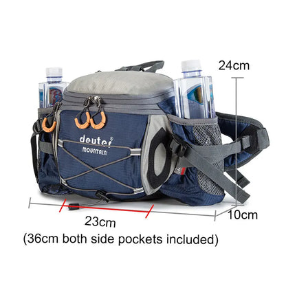 Outdoor Sports Waist Bag Cycling Camping Climbing Men's Backpack Hiking Shoulder Running Water Bottle Bicycle Fanny Pack Fishing