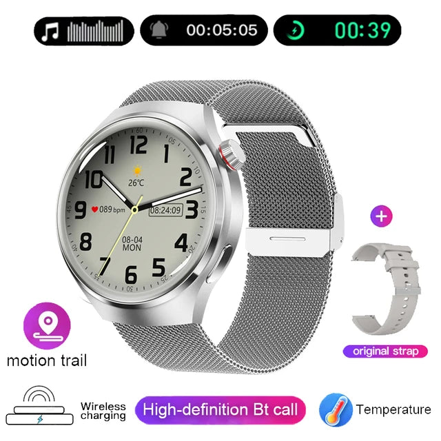 New GPS Smart Watch Men For Huawei Watch 4 Pro 360*360 HD Screen Heart rate Bluetooth Call IP68Waterproof Blood Sugar Smartwatch