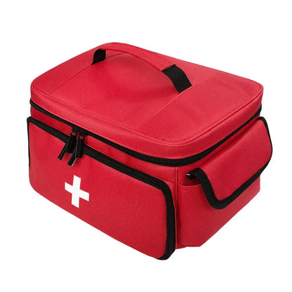 Travel First Aid Kit Bag for Home Medical Carry Bag Multifunctional Storage Organizer Layered Medicine Boxes Medicine Cabinet