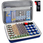 Battery Organizer Case Batteries Storage Holder Container with Tester Checker. Garage Organization Box
