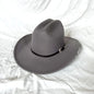 New Vintage Western Cowboy Hat For Men's Gentleman Lady Jazz Cowgirl With Leather Wide Brim Cloche Church Sombrero Hombre Caps