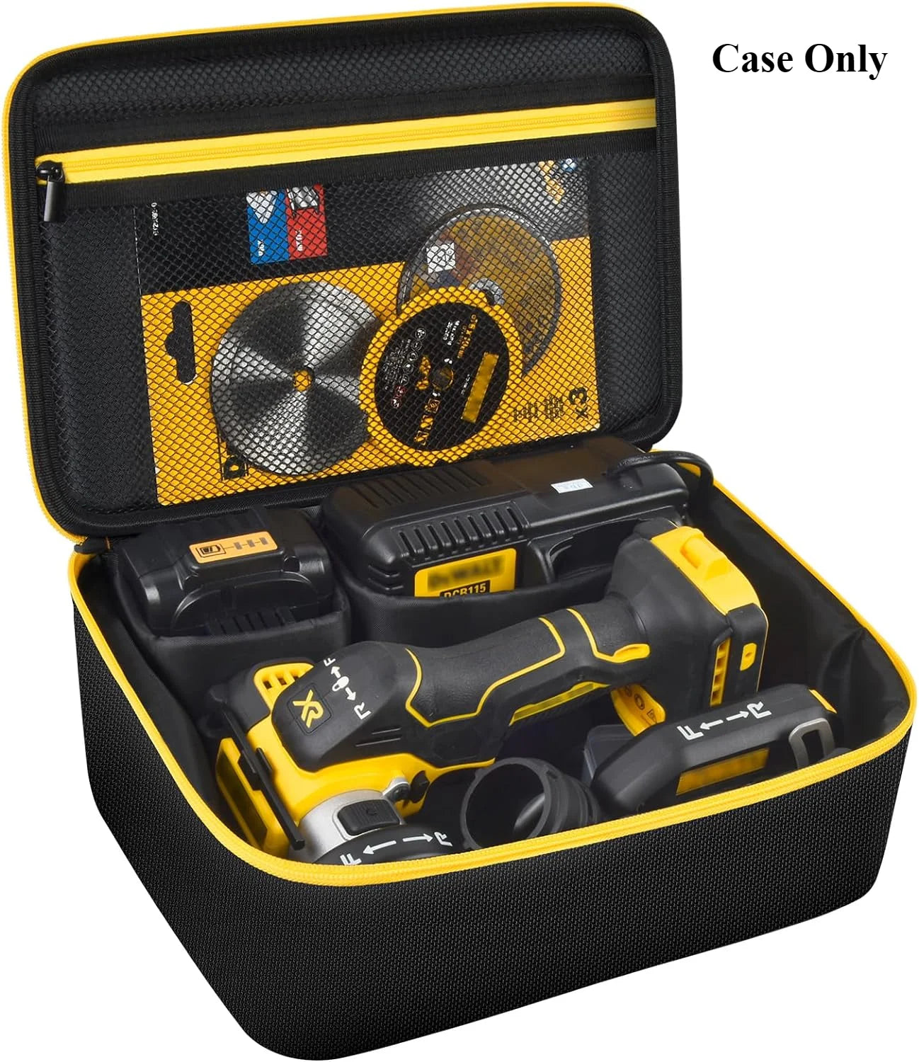 Bag Compatible with DEWALT 20V MAX Cut Off Tool 3 in 1 Brushless (DCS438B), Storage Case Carrying Holder Organizer